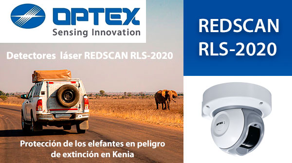 Los detectores láser REDSCAN RLS-2020 de OPTEX están ayudando a proteger a los elefantes en peligro de extinción en Kenia.