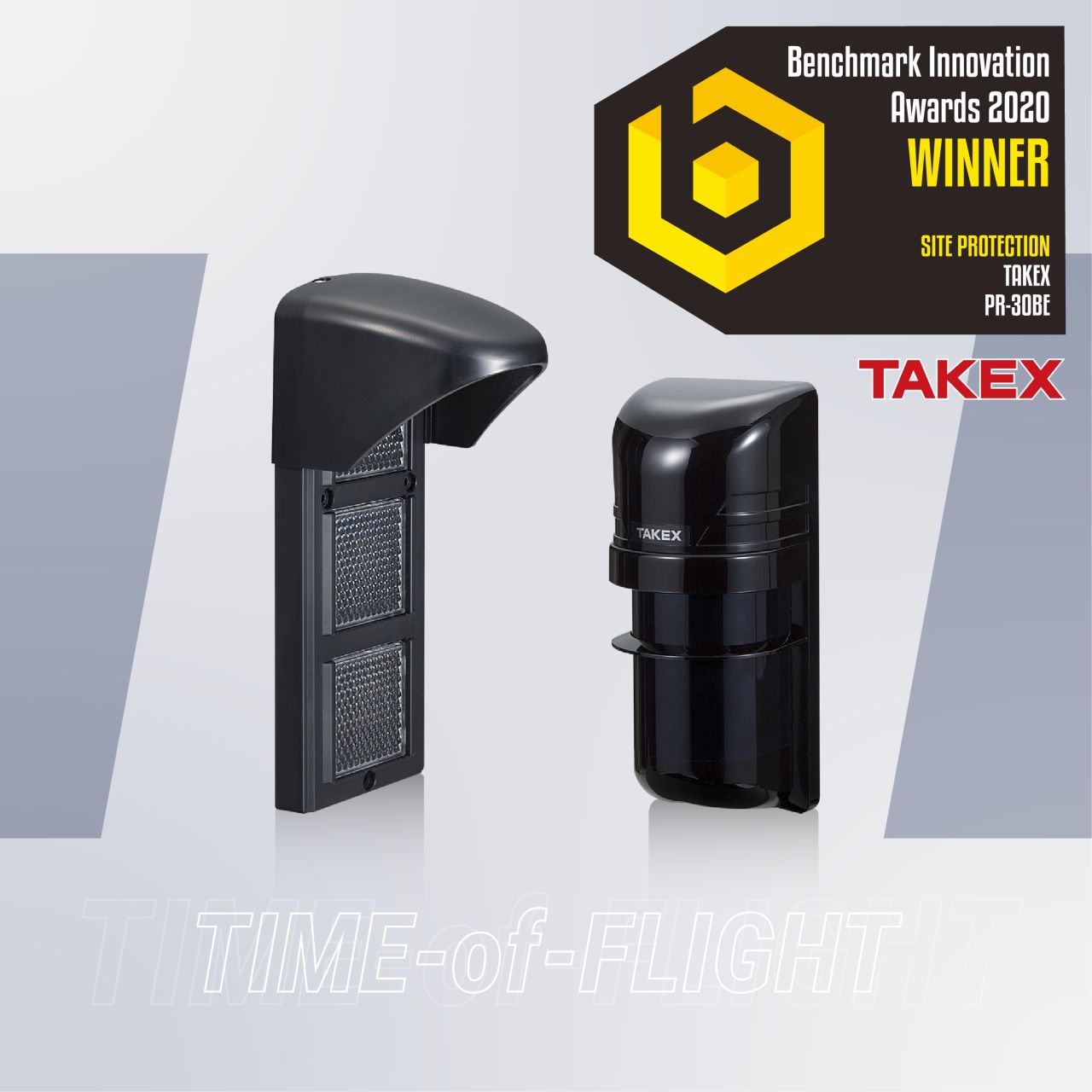 Premio Benchmark Innovation 2020 para TAKEX con su barrera de infrarrojos PR-30BE Premio Benchmark Innovation 2020 para TAKEX con su barrera de infrarrojos PR-30BE